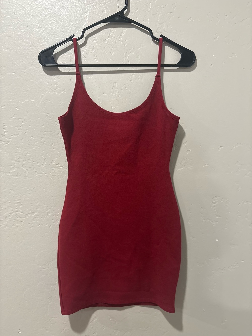 Fashion Nova Burgundy Red Spaghetti Strap Dress